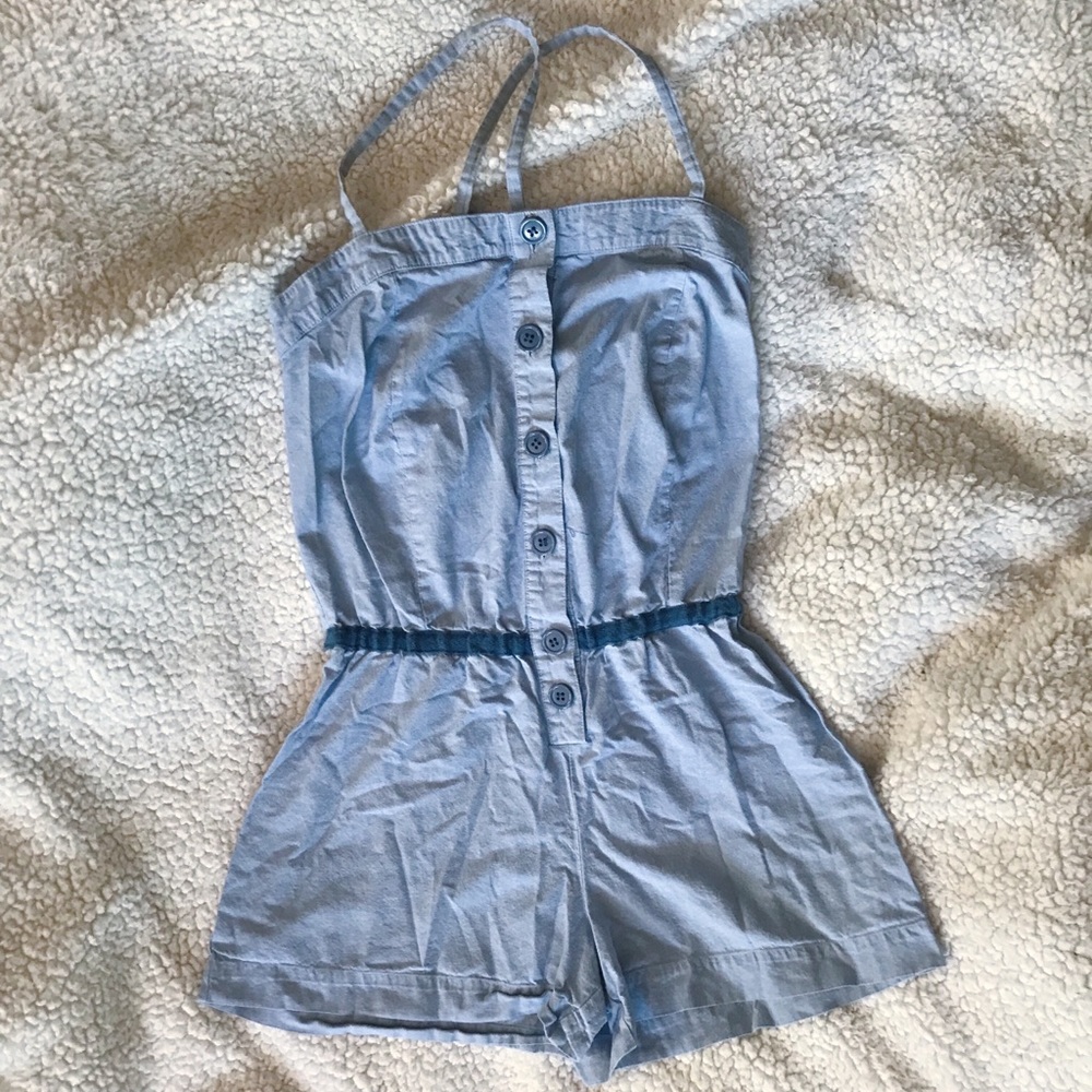 Dusty blue romper